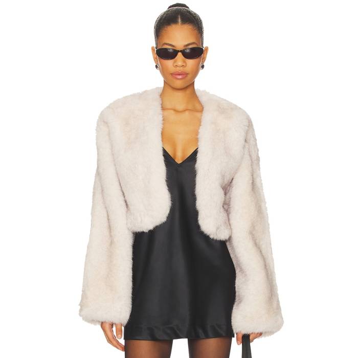 Lovers And Friends 【 X Emma Leger Cropped Gabriel Coat Women Light Tan 】 レディース｜スニケス