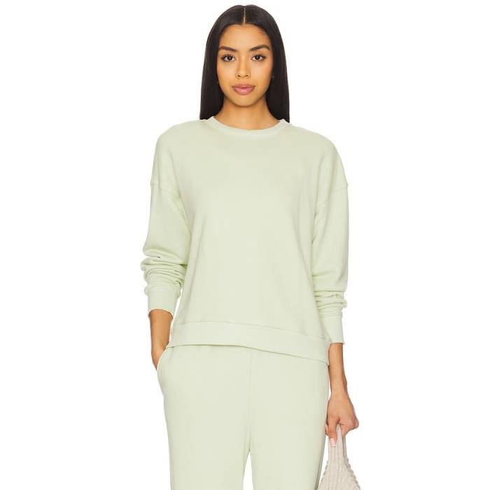 エバージェイ Eberjey 【 French Terry Sweatshirt Women Matcha 】 スウェット トレーナー レディース|スニケス