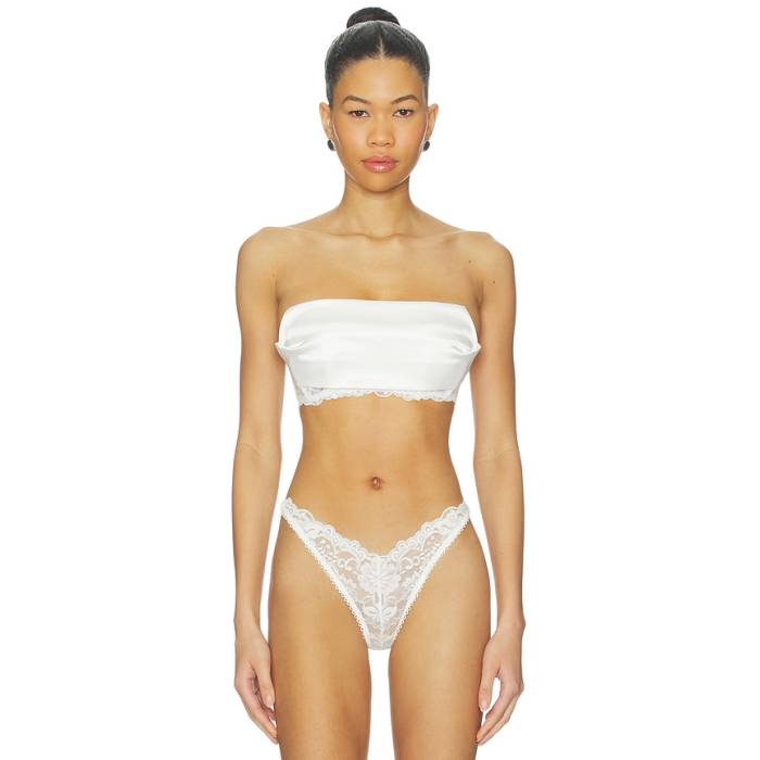 Kat The Label 【 Sasha Bandeau Bra Women White 】 レディース 白いこと 白いこと