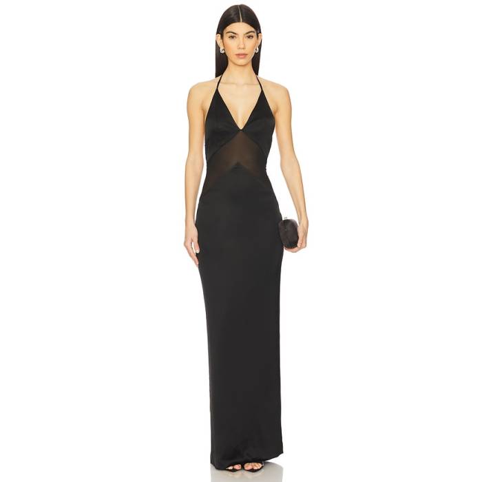 Michael Costello 【 X Revolve Adelajda Gown Women Black 】 レディース 黒いこと 黒いこと
