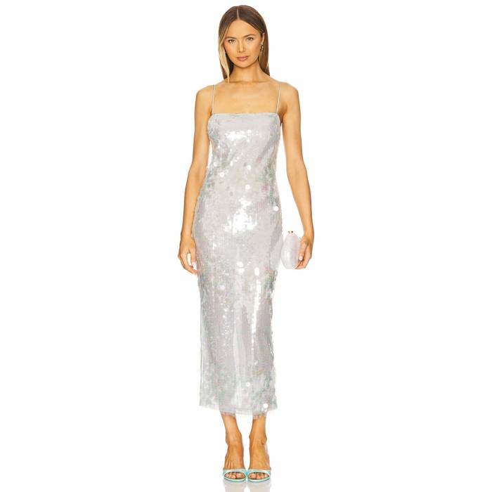 Retrofete 【 Alana Dress Women Ice Blue 】 御召しもの レディース 青碧 青碧