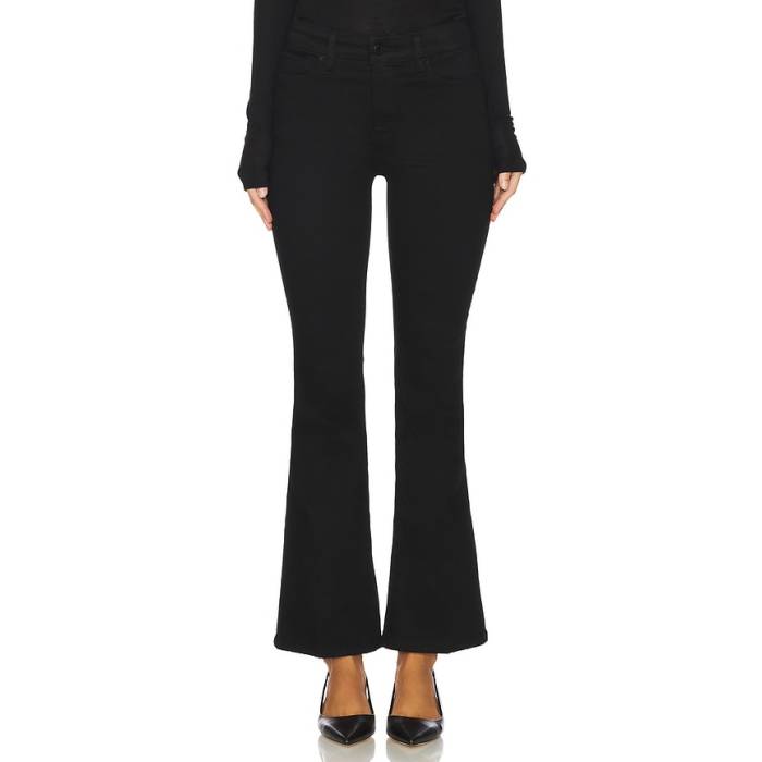 好ましいアメリカン Good American 【 Good Petite Flare Jeans Women Black001 】 【小さめ】 デニム レディース