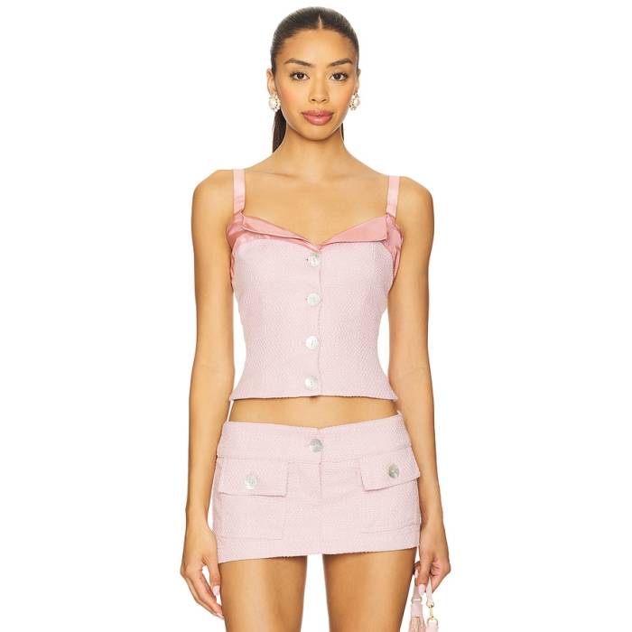 Fait Par Foutch 【 Evelyn Top Women Pink Lemonade 】 レディース pink サクラ色