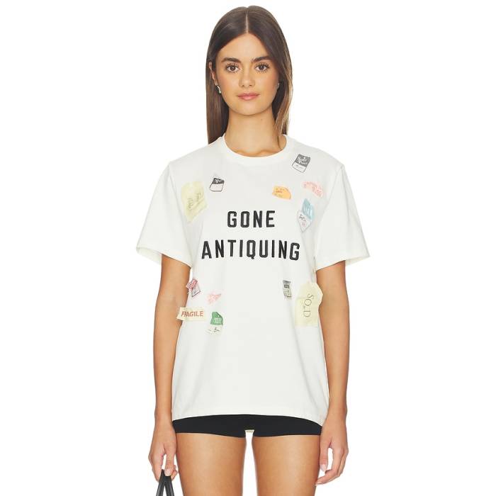 Tanner Fletcher 【 Gone Antiquing Applique Tee In Ivory Women Multi 】 プルオーバー 象牙色 レディース