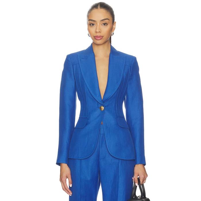 Smythe 【 Pintuck Blazer Women Nautical Blue 】 ブレイザー レディース 青味 青み