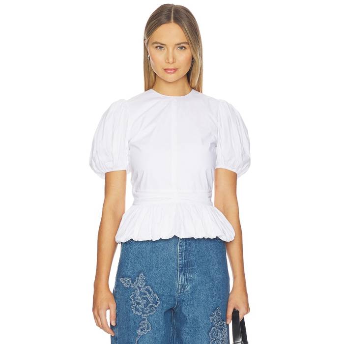 Rotate 【 Top With Puffsleeves Women Bright White 】 レディース 白いこと 白いこと