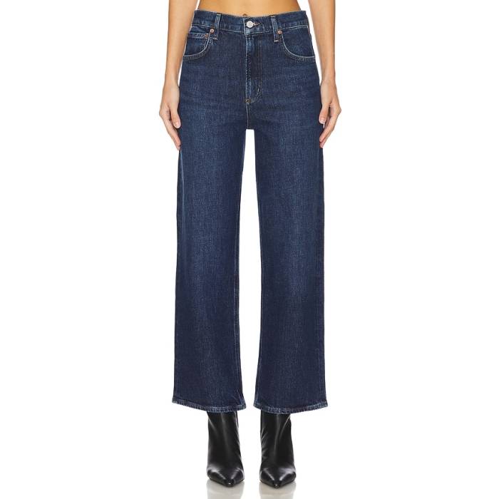 Agolde 【 Ren High Rise Wide Leg Jeans Women Echo 】 ご機嫌 ライズ デニム レディース