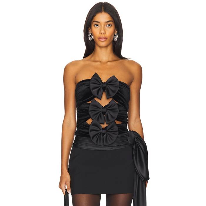 Ronny Kobo 【 Hepburn Corset Women Black 】 レディース 黒いこと 黒いこと