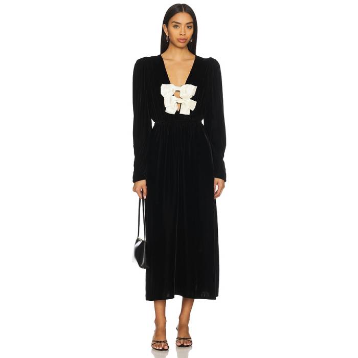 Sea 【 Seraphine Midi Dress Women Black 】 お召しもの レディース 黒いこと 黒いこと