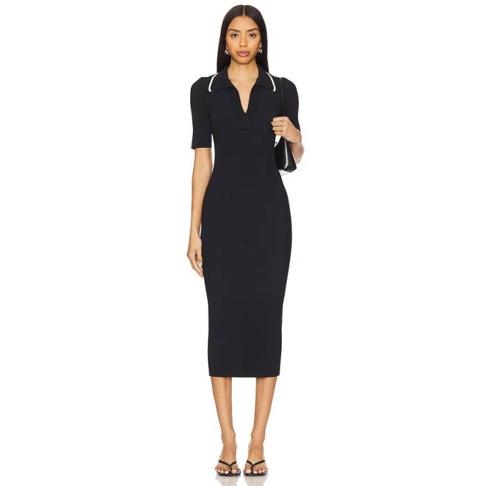 エーエルシー A.l.c. 【 Darcy Dress Women Midnight, Navy, \u0026Amp; Parchment 】 御召しもの レディース