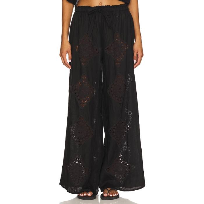 Tularosa 【 Claudia Pant Women Black 】 ズボン下 レディース 黒いこと 黒いこと
