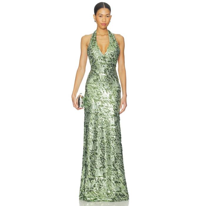 Fait Par Foutch 【 Liana Dress Women Seafoam Sequin 】 お召しもの レディース