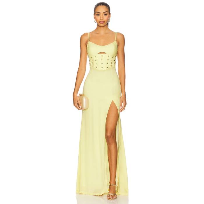 Papa Don\u0027t Preach 【 X Revolve Now I\u0027m Your Daisy Gown Women Yellow 】 レディース yellow 黄味がかった・黄色