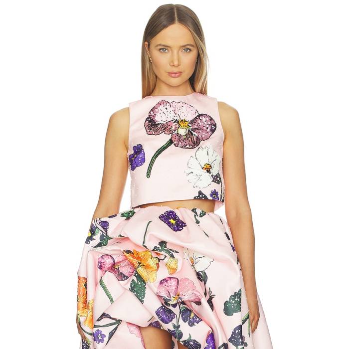 Leo Lin 【 Iris Embellished Top Women Wildbloom 】 レディース