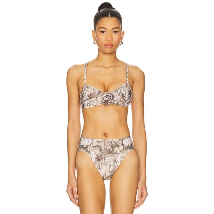 モンシー Montce 【 Devin Rosa Bikini Top Women Camo 】 レディース 家鴨柄