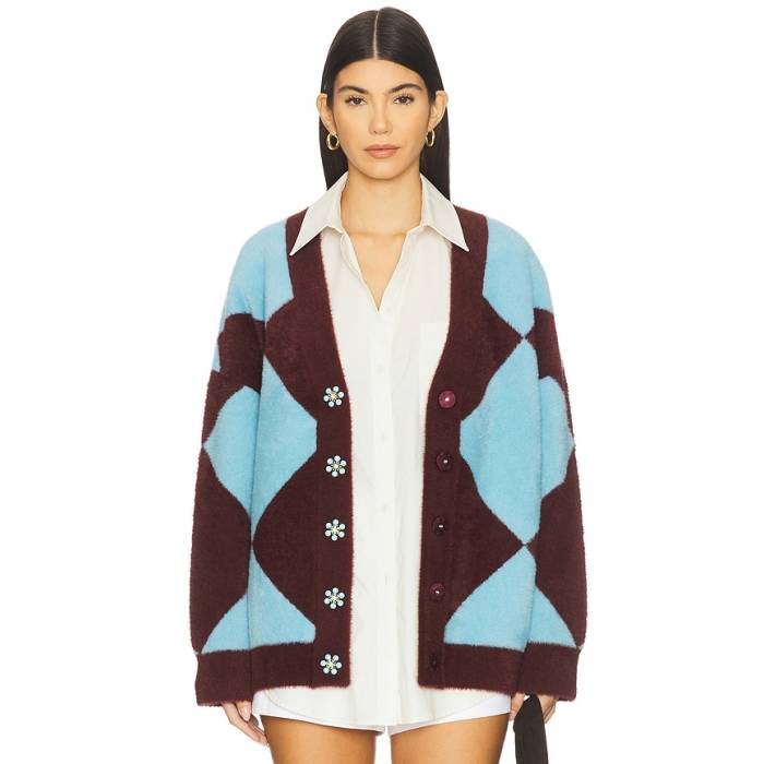 Essentiel Antwerp 【 Iwho Oversized Cardigan Women Margot Mauve 】 ジレー レディース