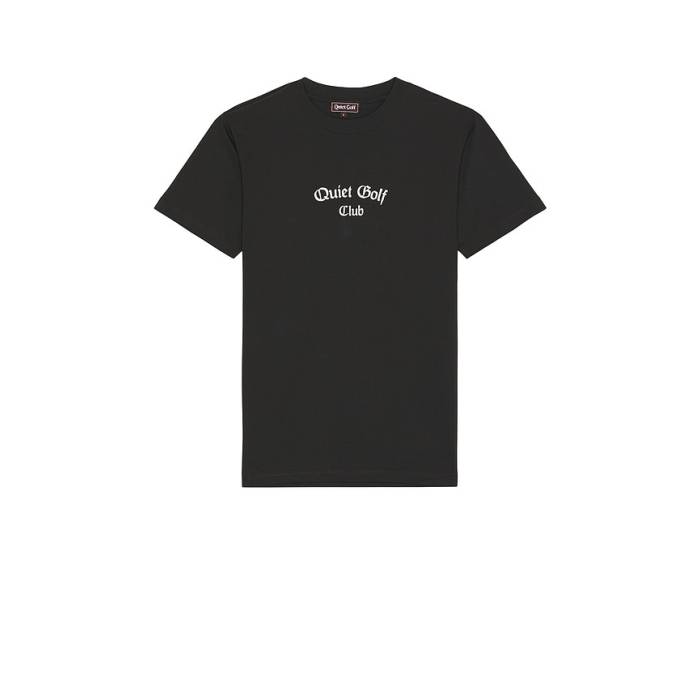 Quiet Golf 【 Valley Tee Men Black 】 ティーシャツ メンズ 黒いこと 黒いこと