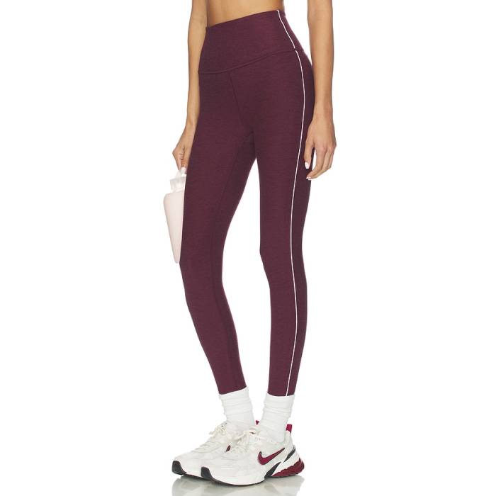 ビヨンドヨガ Beyond Yoga 【 Spacedye Ready Midi Legging Women Midnight Burgundy Heather 】 レディース ぶどう酒色・バーガンディー heather ギョリュウモドキ