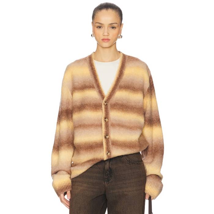 Dr. Denim 【 Tom Cardigan Women Fade Yellow 】 ジレー レディース yellow 黄味がかった・黄色