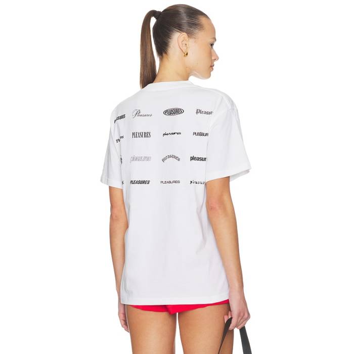 プレジャーズ Pleasures 【 Wordmark T-Shirt Unisex White 】 Tシャツ ユニセックス 白色 ホワイト｜スニケス