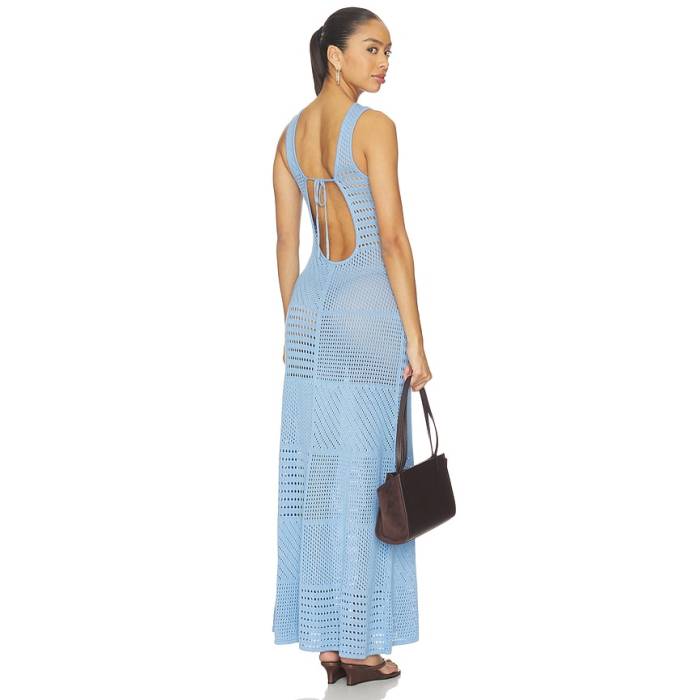 Solid \u0026 Striped 【 The Morenzo Dress Women Blue Lagoon 】 御召しもの レディース 青碧 青碧
