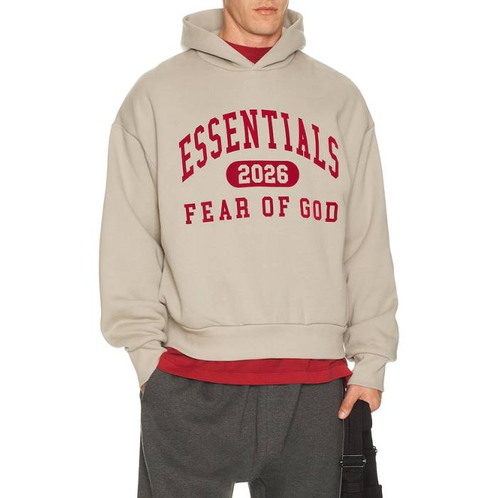 Fear Of God Essentials 【 Classic Hoodie Men Smoke Grey 】 古典派音楽 フーディー パーカー メンズ 薄墨色 薄墨色