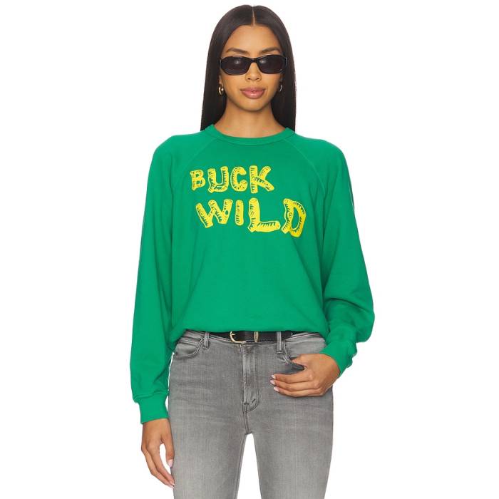Mother 【 The Biggie Concert Crewneck Women Golf Green 】 レディース golf ゴルフ green 緑・グリーン｜スニケス