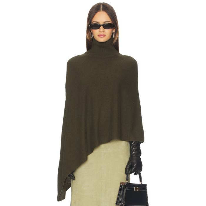 Srg 【 Axele Cashmere Knit Cape Women Dark Olive 】 編み物 レディース olive オリーブ