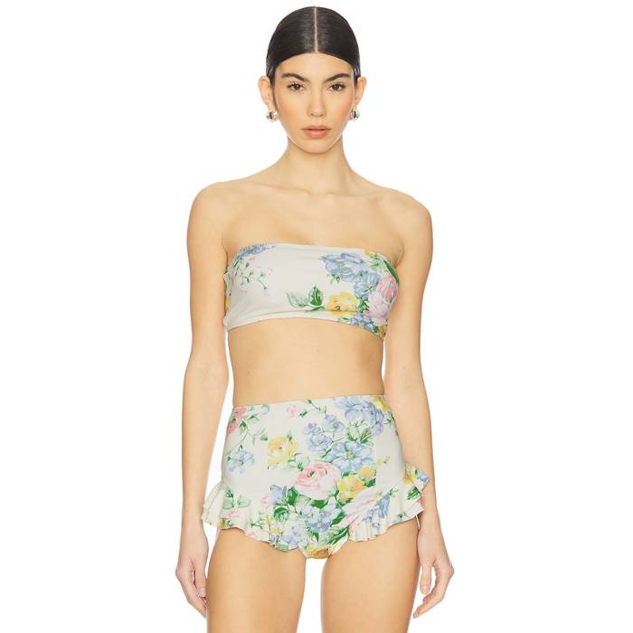 独居室足懸かり Selkie 【 The Bandeau Bikini Top Women Briar Rose 】 レディース Rose サクラ色