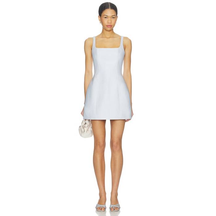 Shona Joy 【 Otis Square Neck Mini Dress Women Sky 】 お召しもの レディース 天の原