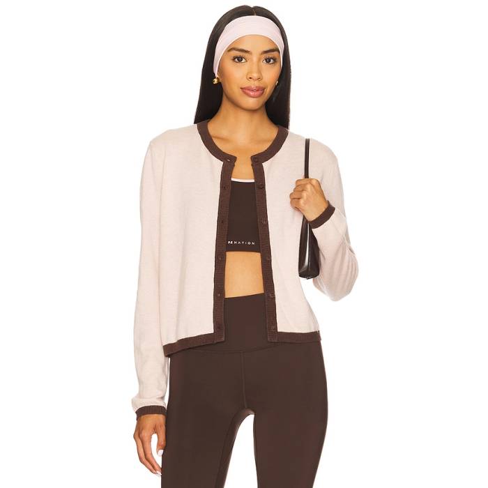 P.e Nation 【 Rise Knit Cardigan Women Chalk Pink 】 ライズ ニット カーディガン レディース pink ピンク｜スニケス
