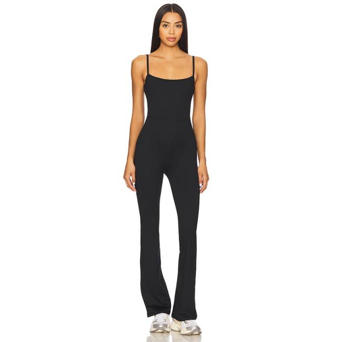 Wellbeing + Beingwell 【 Flowwell Aurora Jumpsuit Women Black 】 飛び降りる背広 レディース 黒いこと 黒いこと