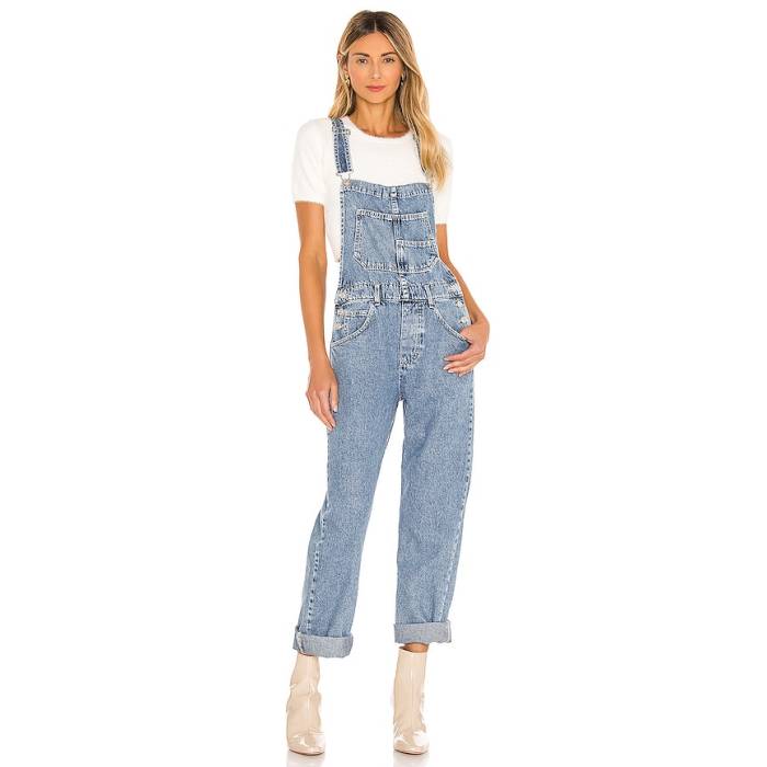 フリーピープル Free People 【 X We The Free Ziggy Denim Overall Women Powder Blue 】 無償性 ジーンズ レディース 青味 青み