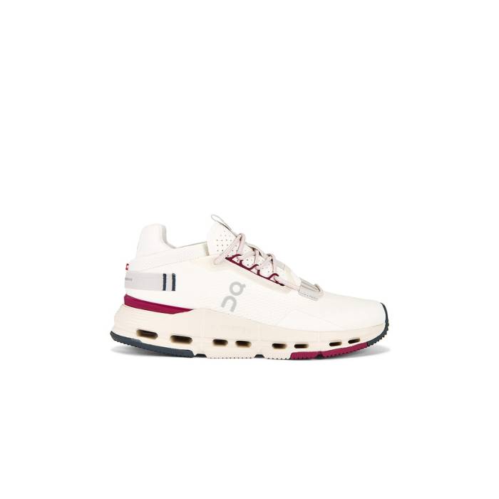 オン On 【 Cloudnova 2 Sneaker Women Ivory \u0026Amp; Grenadine 】 靴 スニーカー レディース 象牙色