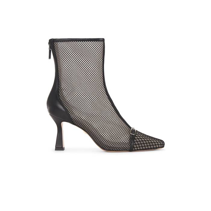 Lola Cruz 【 Mesh Ankle Bootie Women Black 】 レディース 黒いこと 黒いこと
