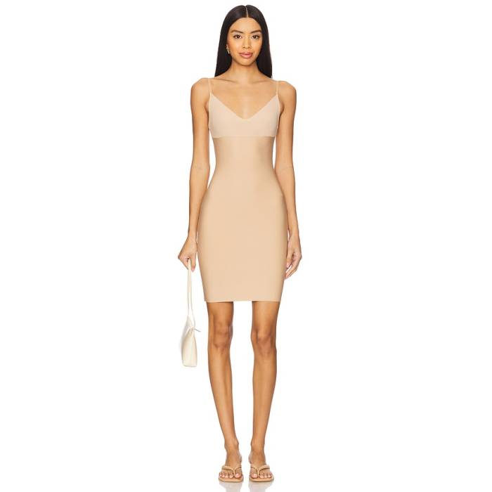 命令すること Commando 【 Two Faced Tech Control Full Slip Women Beige 】 テック レディース ベージュ