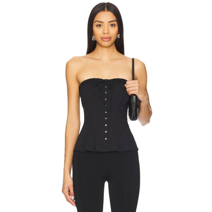 フリーピープル Free People 【 Wink Wink Tube Top Women Black 】 レディース 黒いこと 黒いこと