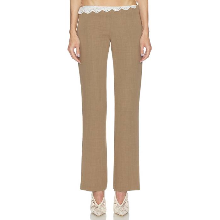 Magda Butrym 【 Scallop Waist Trouser Women Beige 】 レディース ベージュ