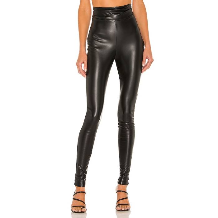 Nookie 【 Viktoria Faux Leather Pants Women Matte Black 】 なめし革 レディース 黒いこと 黒いこと
