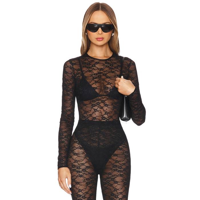Cultnaked 【 Lace Skin Bodysuit Women Onyx 】 上半身背広 レディース
