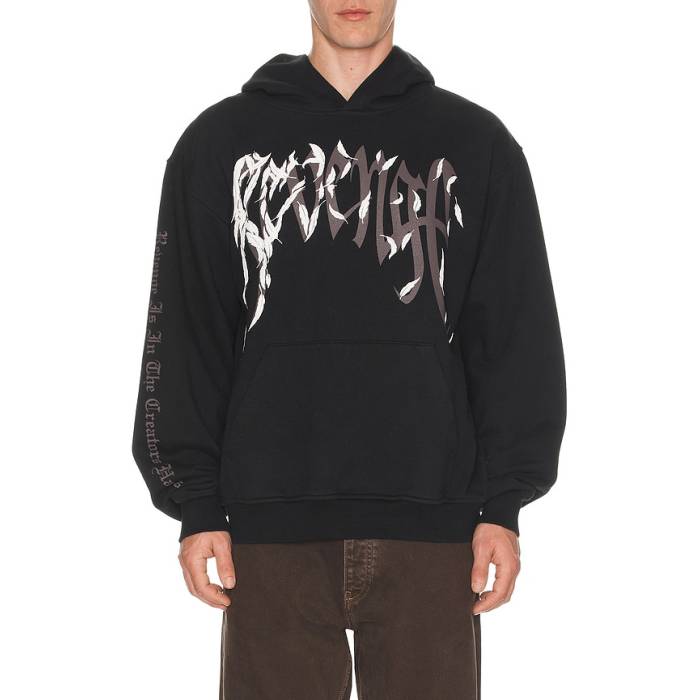 Revenge 【 Dove Hoodie Men Black \u0026Amp; Blue 】 フーディー パーカー メンズ 黒いこと 黒いこと 青み 青色