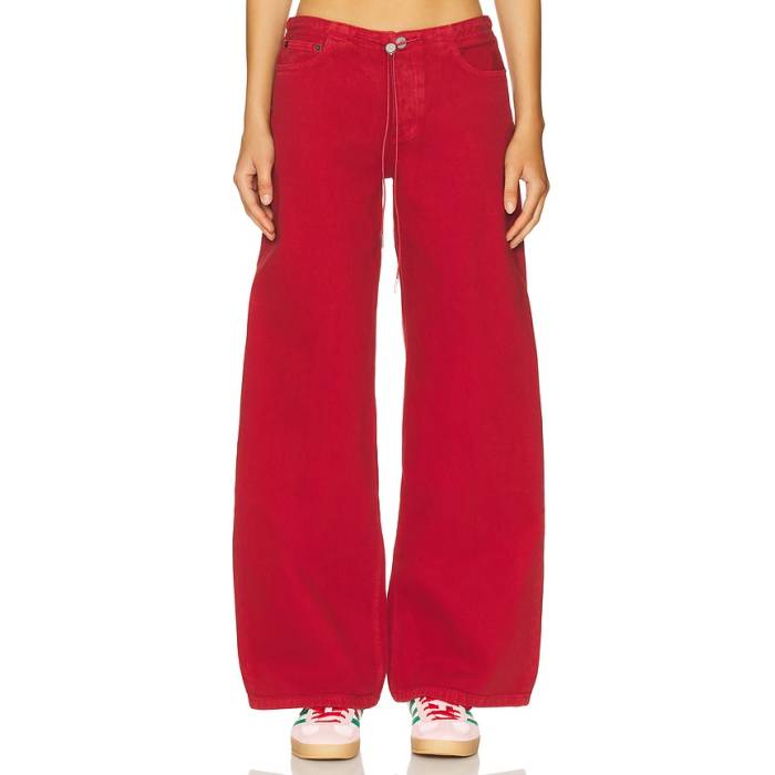 Still Here 【 Cool Wide Leg Jeans Women Brick 】 クール ジーンズ レディース