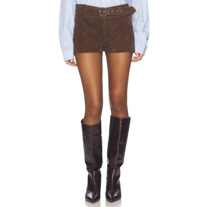 Ow Collection 【 Zade Mini Short Women Brown 】 レディース 茶色 ブラウン|スニケス