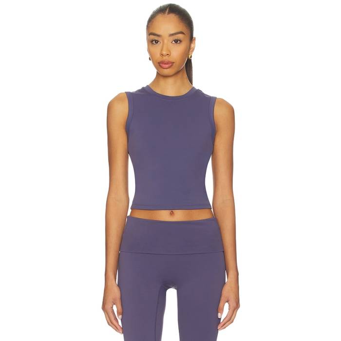 Gold Hinge 【 Coresculpt Crop Tank Top Women Pale Indigo 】 Crop クロップ 貯蔵タンクいの一番 レディース 藍色・インディゴ