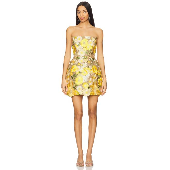 Bronx And Banco 【 Jasmine Maraya Mini Dress Women Yellow 】 御召しもの レディース yellow 黄味がかった・黄色