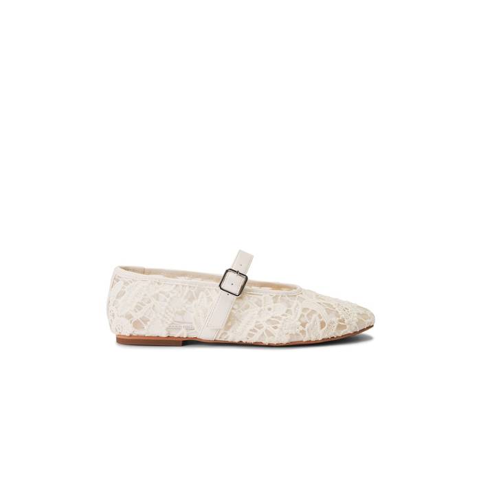 スティーブマデン Steve Madden 【 Dreaming Mary Jane Flat Women White Lace 】 レディース 白いこと 白いこと