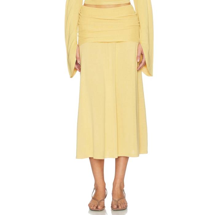 Aya Muse 【 Rylin Skirt Women Saffron 】 レディース