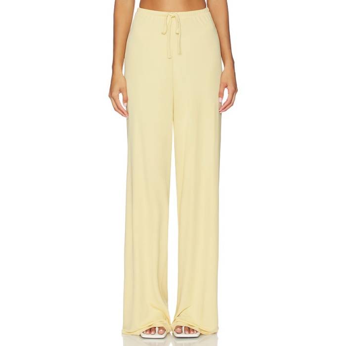 Aya Muse 【 Drawstring Vela Pants Women Buttercream 】 レディース