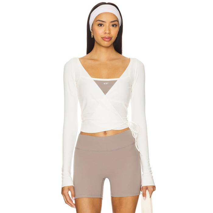 437 【 The Studio Wrap Women White 】 スタジオ wrap ラップ レディース 白色 ホワイト｜スニケス