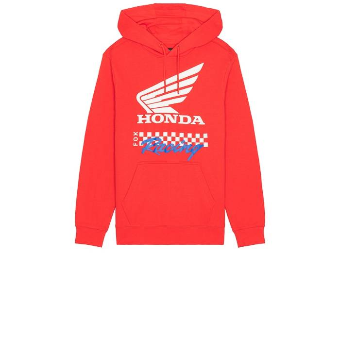 Fox Racing 【 X Honda Fleece Hoodie Men Red 】 フリース フーディー パーカー メンズ Red 赤・赤いこと
